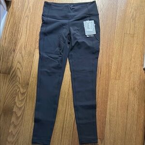 Athleta Blue and Gray Leggings Stretchy Athletic Wear